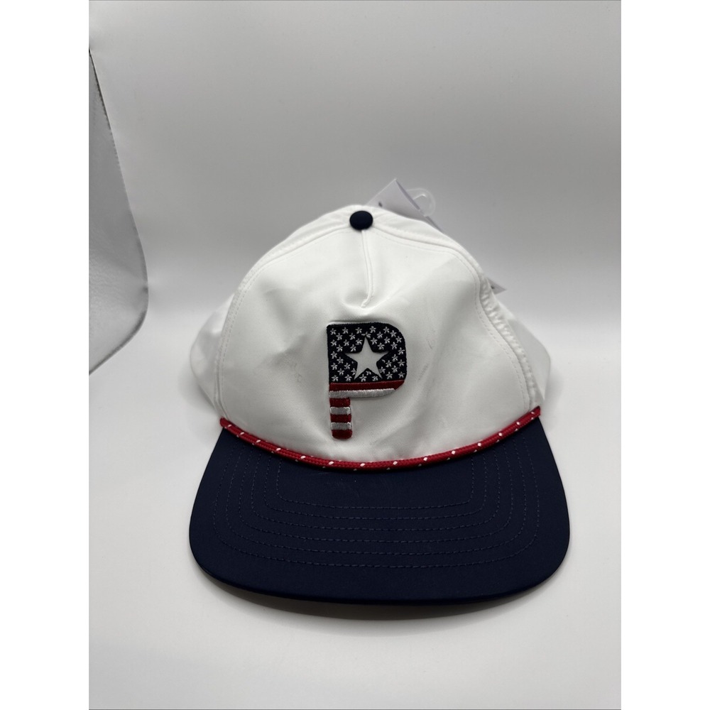 Puma Adult Stars And Stripes White Hat #883